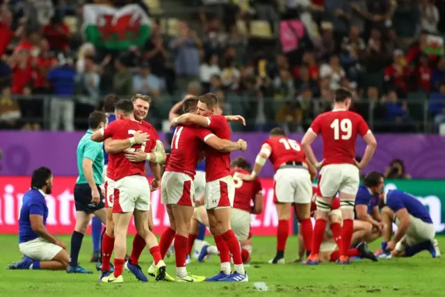 Wales celebrate