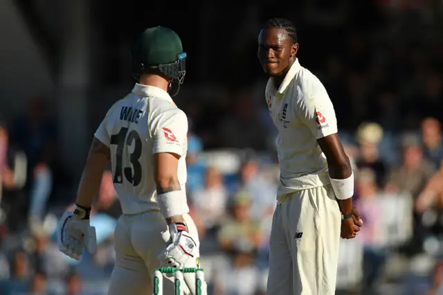 Jofra Archer and Matthew Wade