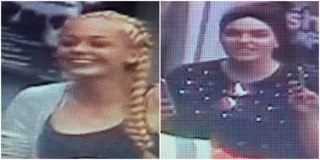 CCTV images of suspects