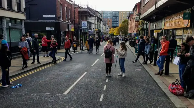 A closed Division Street