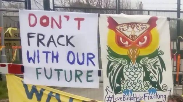 Anti-fracking poster