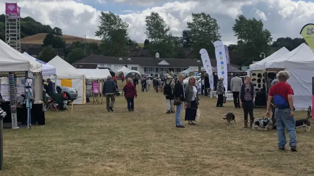 Visitors to Leek Show in 2018