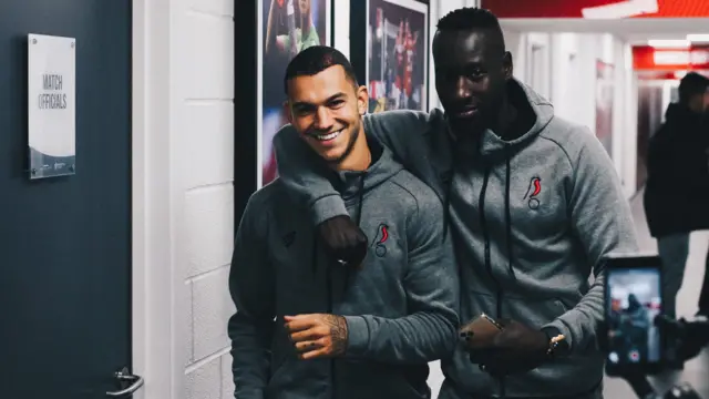 Bristol City players arrive at Ashton Gate