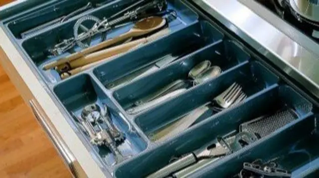 Knives in a drawer