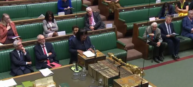 Diane Abbott in Parliament