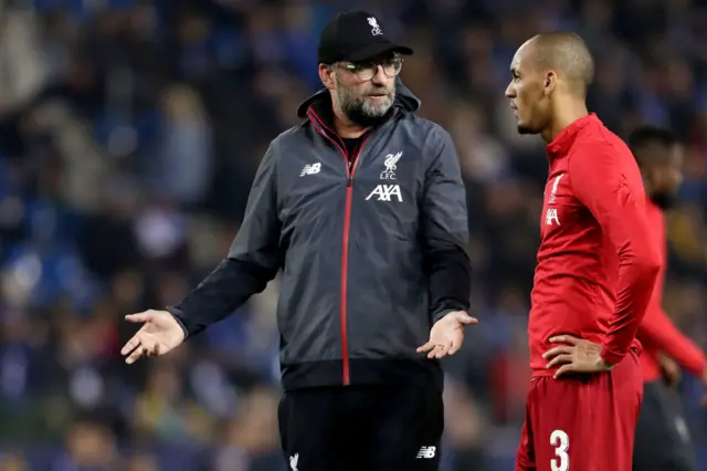 Jurgen Klopp and Fabinho