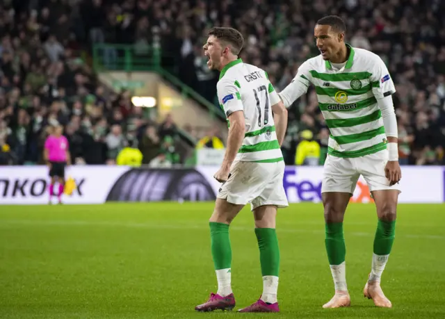 Ryan Christie celebrates his equaliser