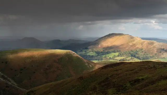 Storm on the Shropshire hills