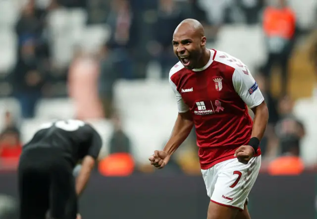 Wilson Eduardo celebrates scoring their second goal