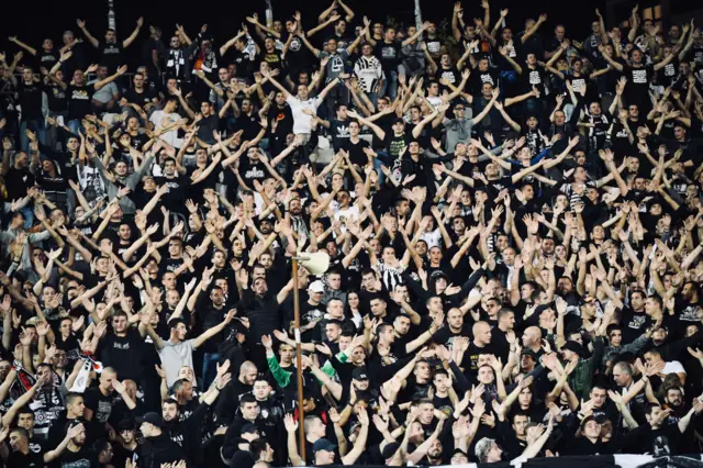 Partizan Belgrade fans