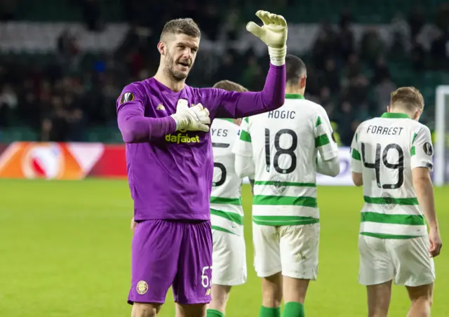 Fraser Forster made an incredible save deep into injury time