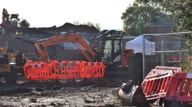 Building site in Melton