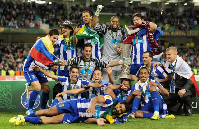 Porto beat domestic rivals Braga in the 2011 final in Dublin