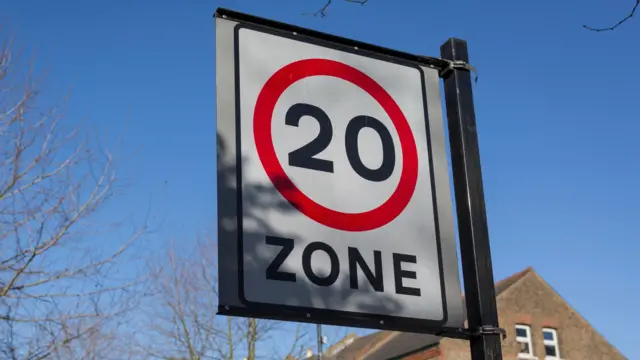 20 mph sign