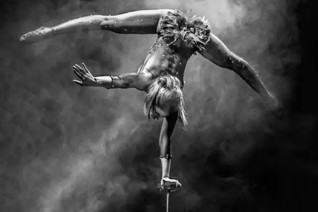 Paul Grant snapped an acrobat at Beck Theatre in Hayes for his winning shot,