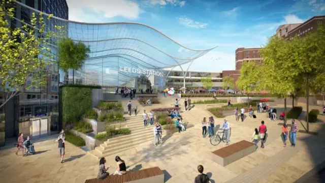 Leeds rail station development plans