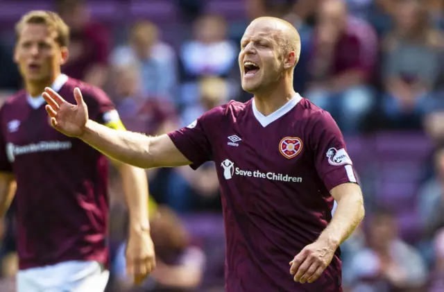 Hearts forward Steven Naismith