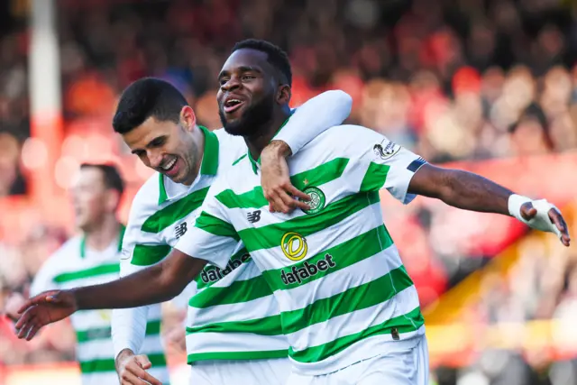 Odsonne Edouard celebrates his 12th goal of the season