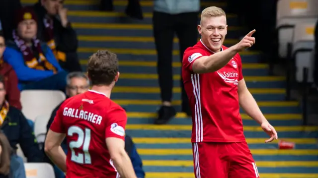 Aberdeen striker Sam Cosgrove