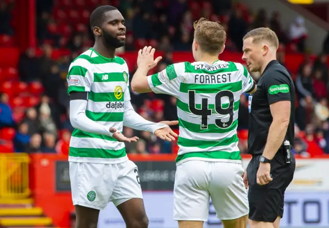 Odsonne Edouard was on target when Celtic were last at Pittodrie