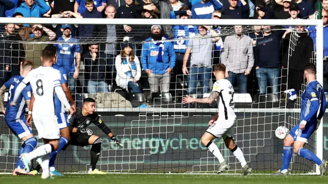 Ben Wilmot scores for Swansea