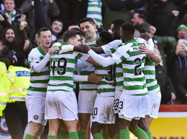 Celtic eased to victory at Pittodrie