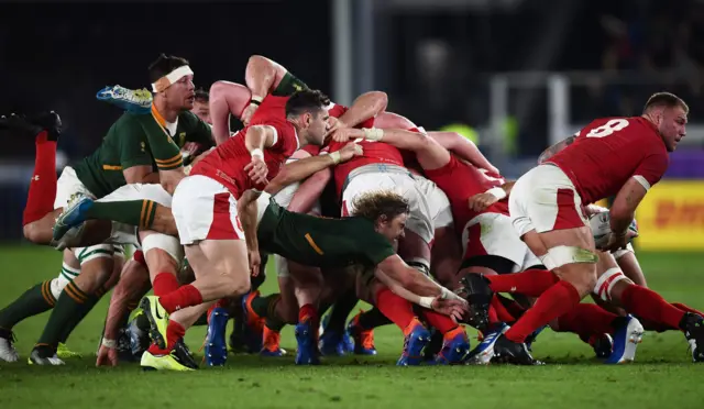 Wales scrum