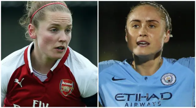 Kim Little (left) and Steph Houghton