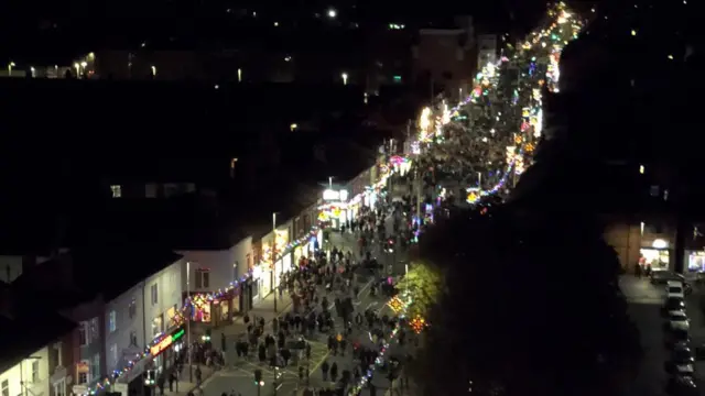 Belgrave Road from above