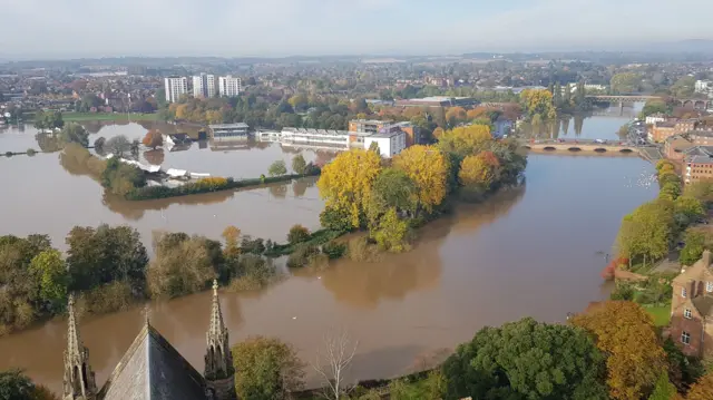 Flooding in Worcester