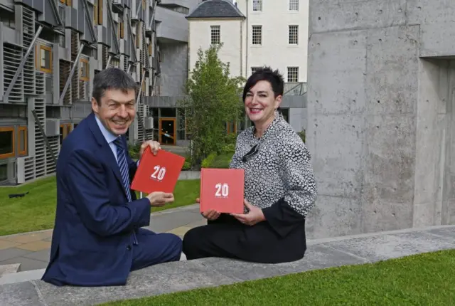 Anna Fowlie, Chief Executive, Scottish Council for Voluntary Organisations and Presiding Officer Ken Macintosh