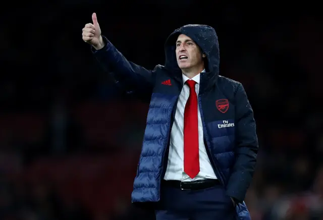 Arsenal boss Unai Emery