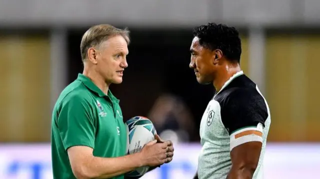 Joe Schmidt and Bundee Aski