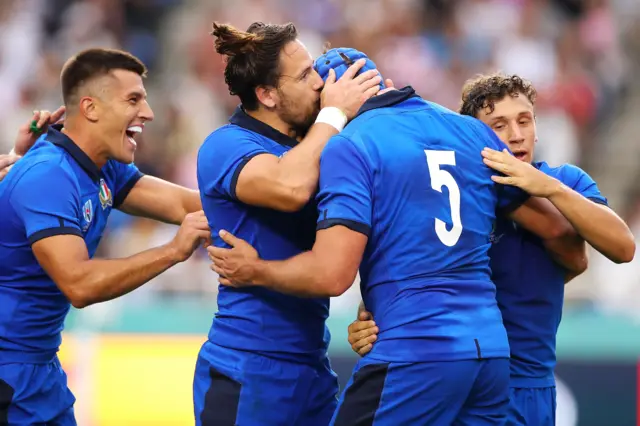 Italy celebrate