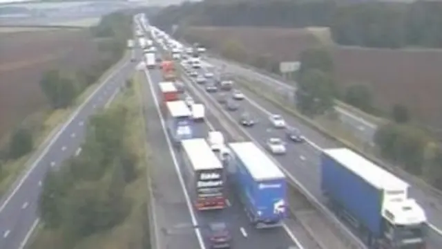 Traffic on the A1M