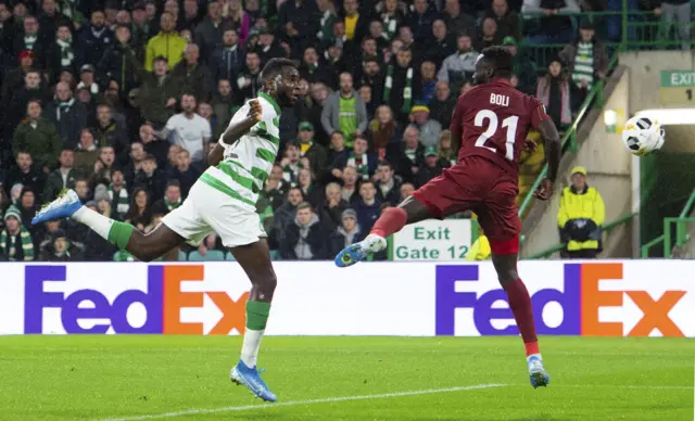 Celtic's Odsonne Edouard scores