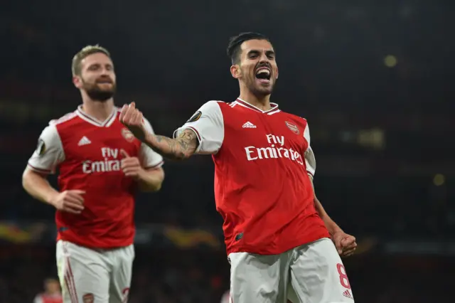 Arsenal midfielder Dani Ceballos