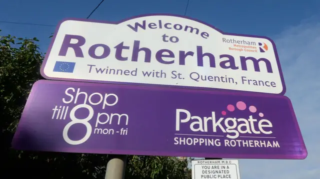 A Rotherham sign