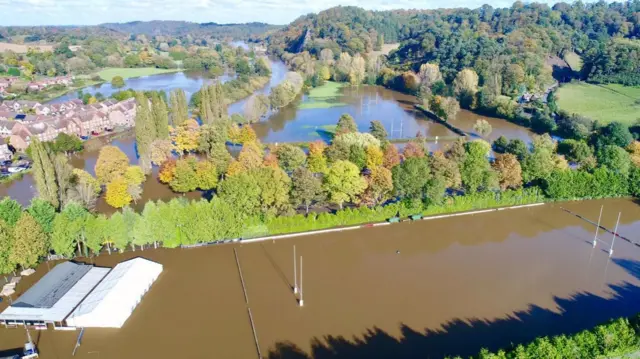 Bridgnorth rugby club underwater