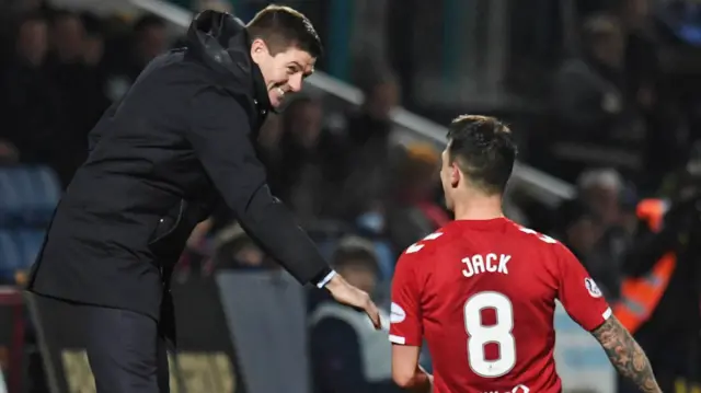 Steven Gerrard was full of praise for two-goal Ryan Jack