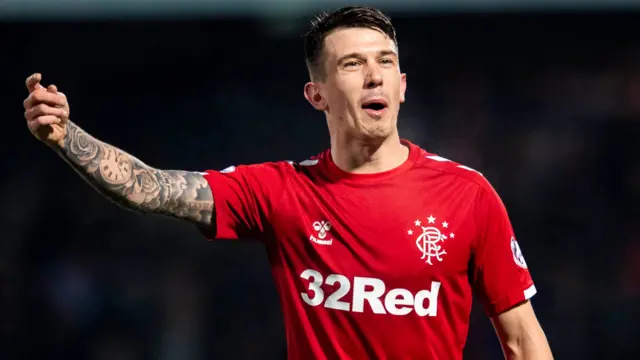 Rangers midfielder Ryan Jack scored twice at Ross County