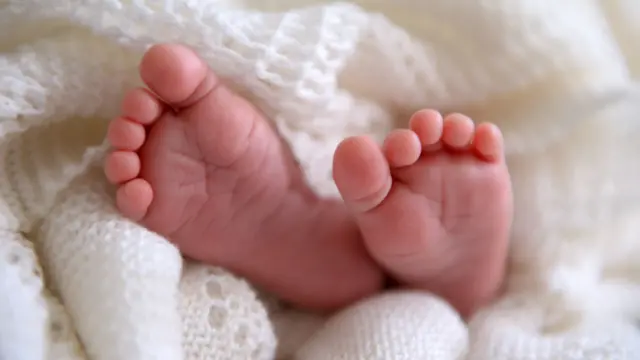 A baby's feet