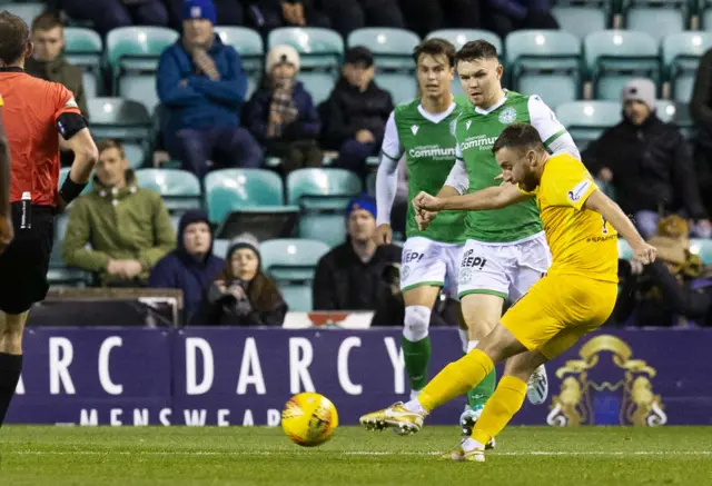 Steven Lawless shoots Livingston in front at Easter Road