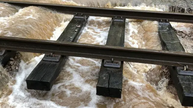 Flooded tracks