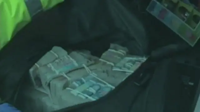 Money seized by police