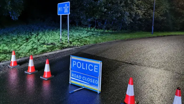 A Road Closed sign