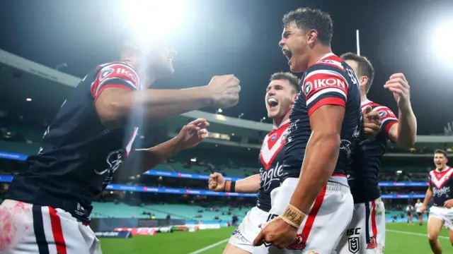 Sydney Roosters celebrate