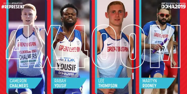 British Athletics 4x400m relay men