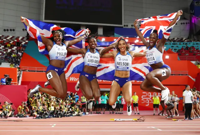 GB 4x100m women