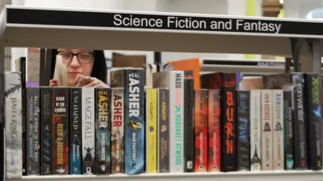 Bookshelves at Leeds libraries